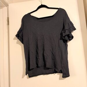 Pilcro Nacy Ruffle Sleeve Tee Small